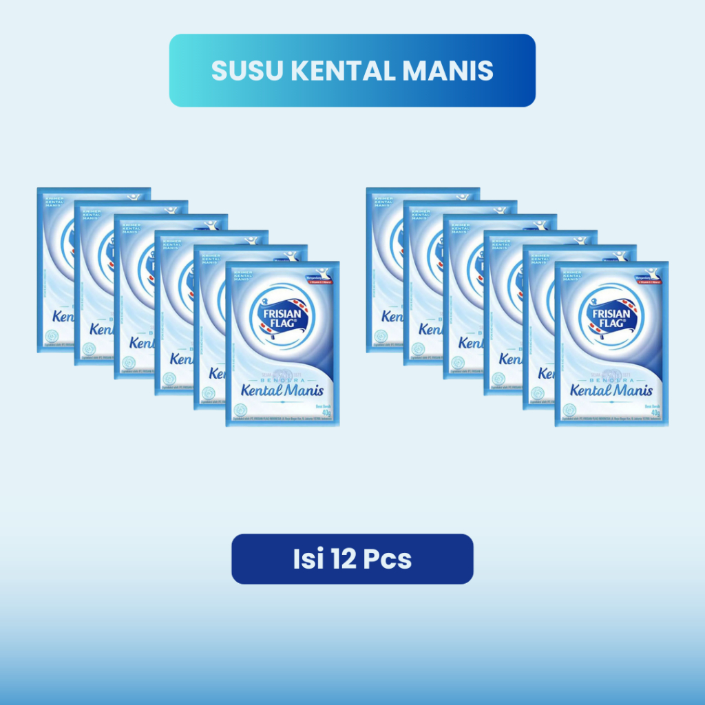

Jual Susu Kental Manis Frisian Flag Putih / Vanilla 12 Saset / 2 Renceng