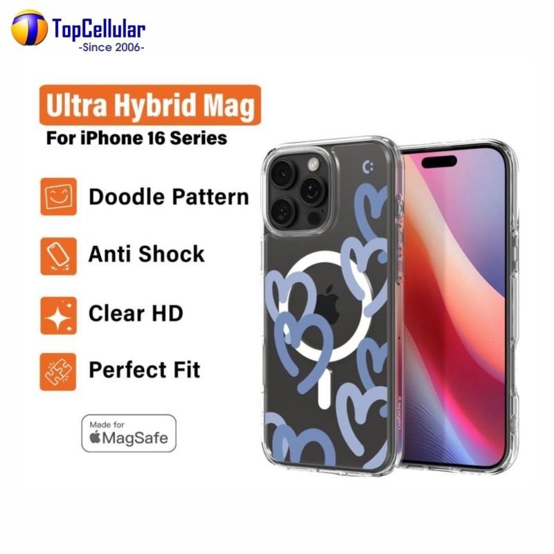 Case Spigen iPhone 16 Series Spigen x Cyrill Ultra Hybrid Hearts Magsafe