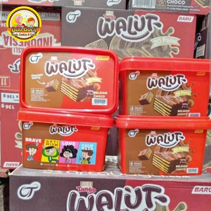 

Tango Walut Wafer Krim Cokelat - Duo Bocil Snack