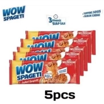 

Wow Spageti bundling isi 5pcs bolognese