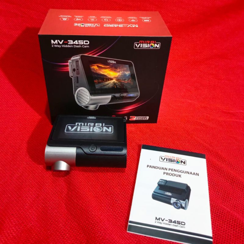 Dashcam Mirai MV-345 D - 2 Way Hiden Dashcam  4k Adas