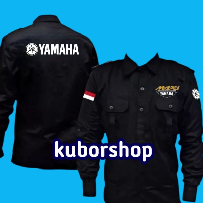 kemeja yamaha maxi seragam yamaha maxi baju yamaha maxi full bordir