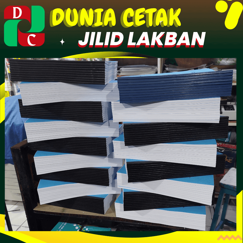 

JASA JILID LAKBAN / JASA BINDING LAKBAN A4, F4,A5,B5