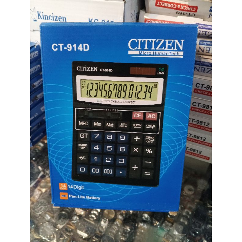 

Kalkulator CITIZEN CT-914D Ukuran Besar empat belas angka (ORI)
