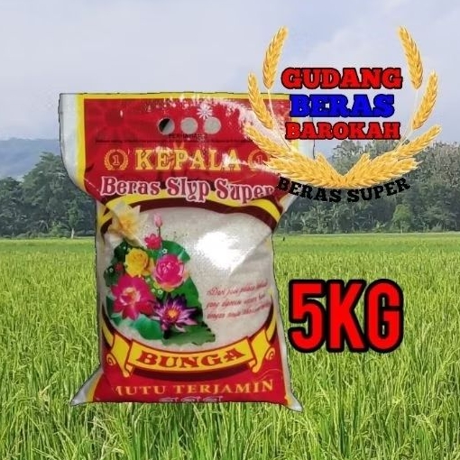 BERAS PREMIUM CAP BUNGA KEPALA 5KG,10KG,20KG
