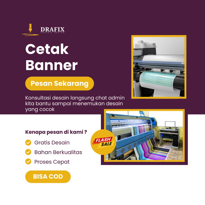 CETAK SPANDUK / BANNER MURAH ALBATROS