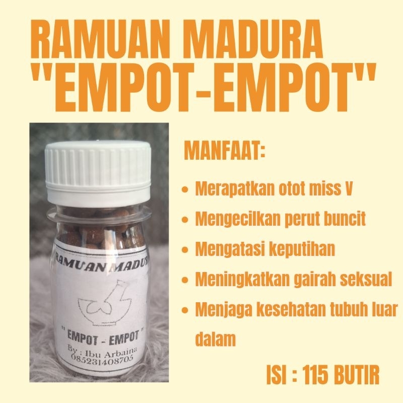 Ramuan madura "EMPOT-EMPOT"| Jamu Madura Asli Original|Jamu Kewanitaan|Jamu Sehat Luar Dalam