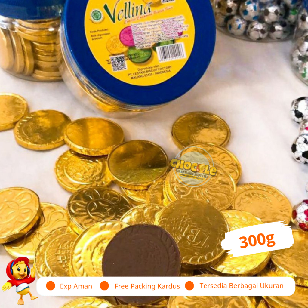 

PROMO VELLINA COIN 300G || PUSAT GROSIR SNACK DAN COKLAT KILOAN ORIGINAL || AGEN SUPPLIER CEMILAN DEPOK JABODETABEK