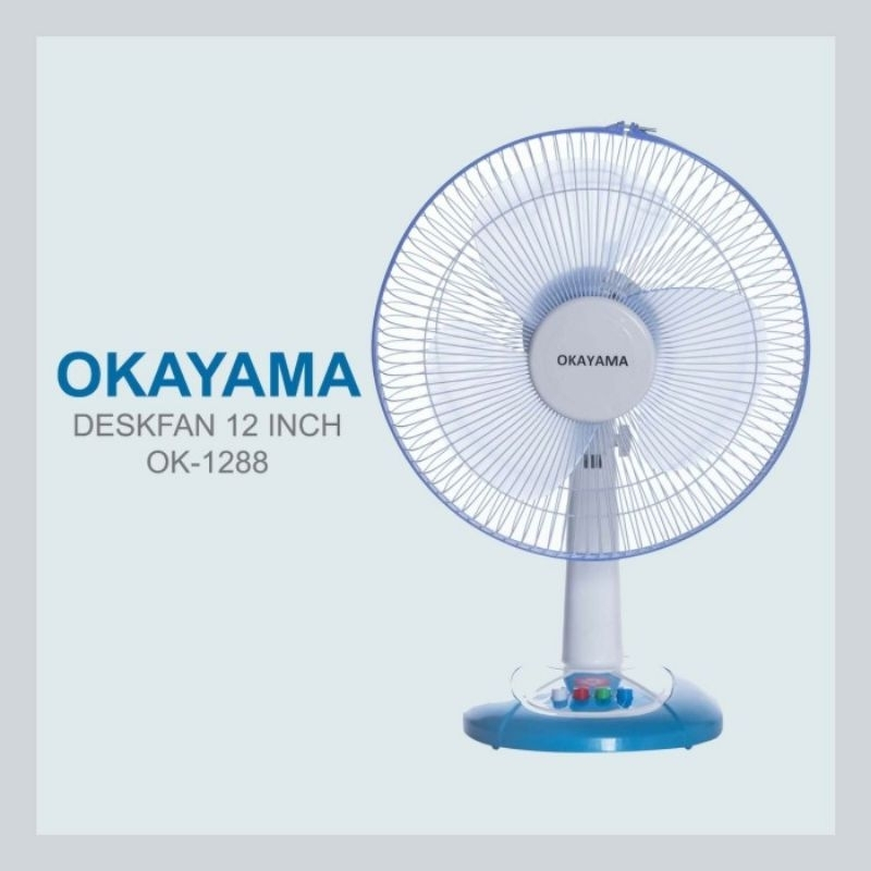 Okayama Kipas Angin Meja 12 Inch / Kipas Angin 12 Inch