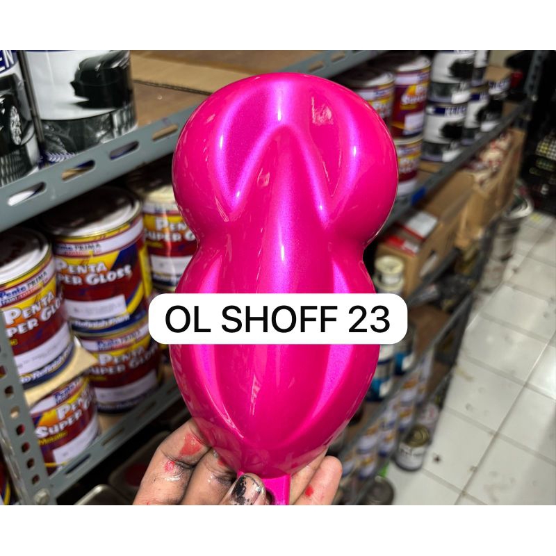 Cat Pink Magenta Metalik PU Polyuretane