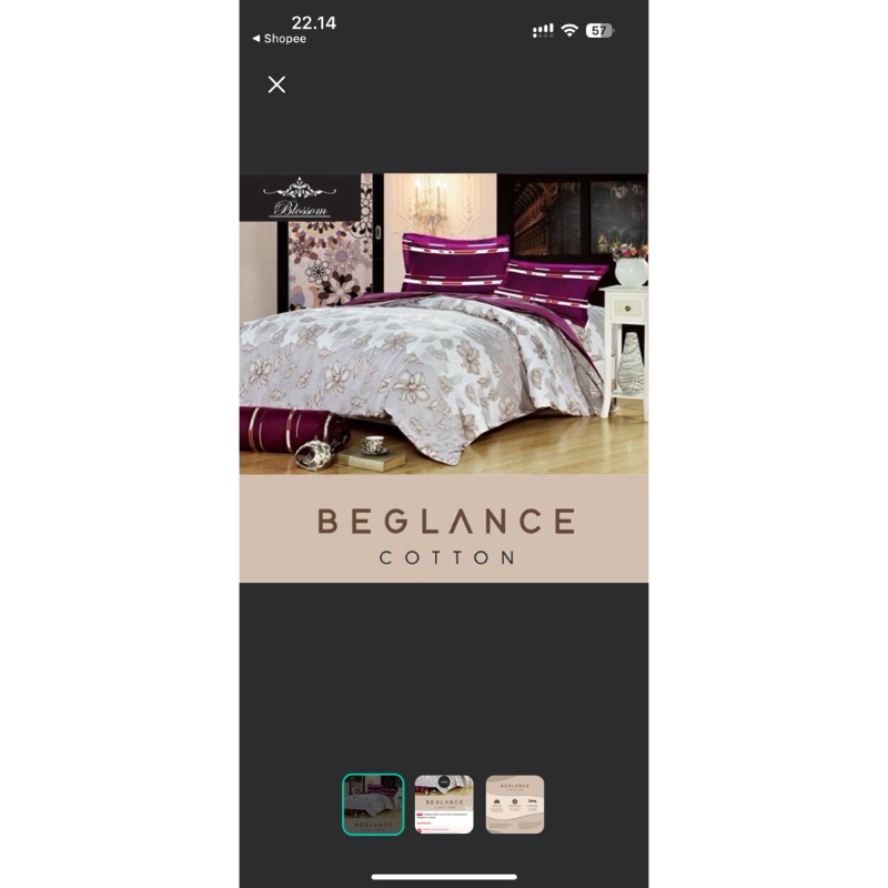 Preloved Bedcover Kintakun