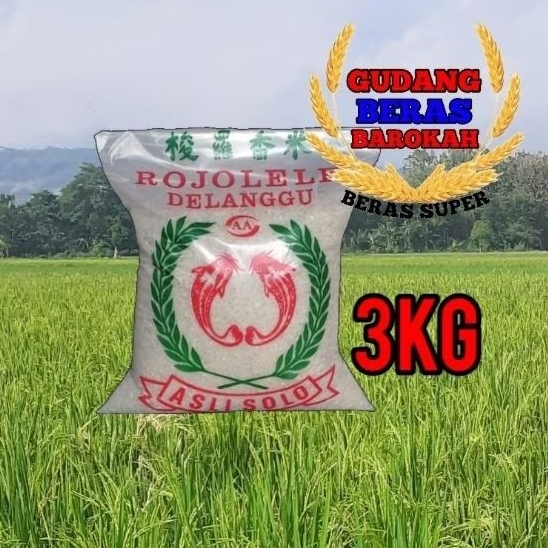 

BERAS ROJOLELE DELANGGU ASLI SOLO 3KG