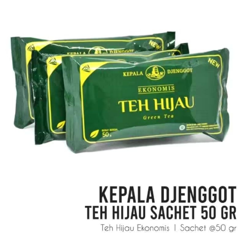 

TEH HIJAU KEPALA DJENGGOT SACHET EKONOMIS 50gr