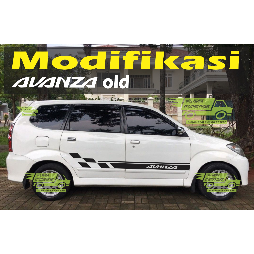 OLD5 Sticker mobil avanza old tahun 2003 - 2011 / sticker xenia old / striping mobil avanza old
