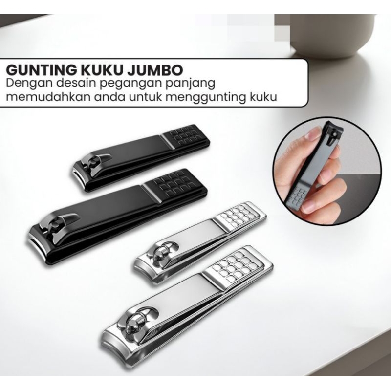 AFSHARI STORE - Gunting Kuku Stainless Steel Jumbo & Kecil
