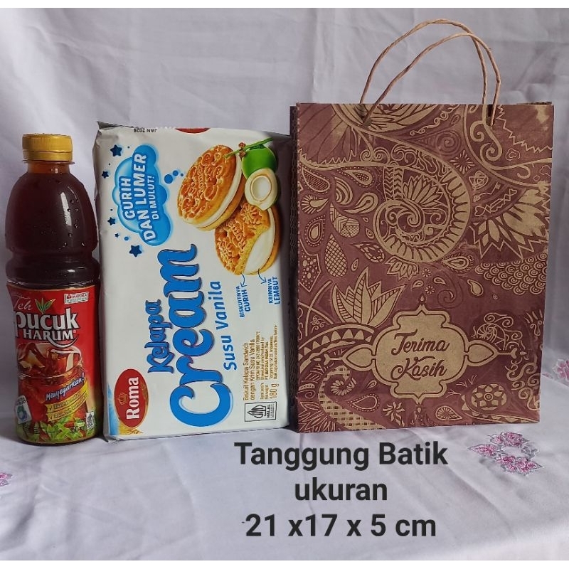 

PAPER BAG/TAS KERTAS UKURAN TANGGUNG COKLAT( isi50pcs )