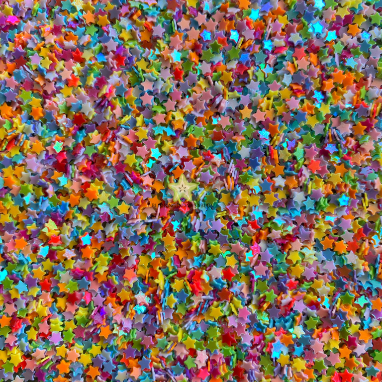 Sparkle Star 3gr Bubuk Kilau Bintang Makeup Up Hias Warna Dekoratif Unik Pernik Art Nail NailArt Bah