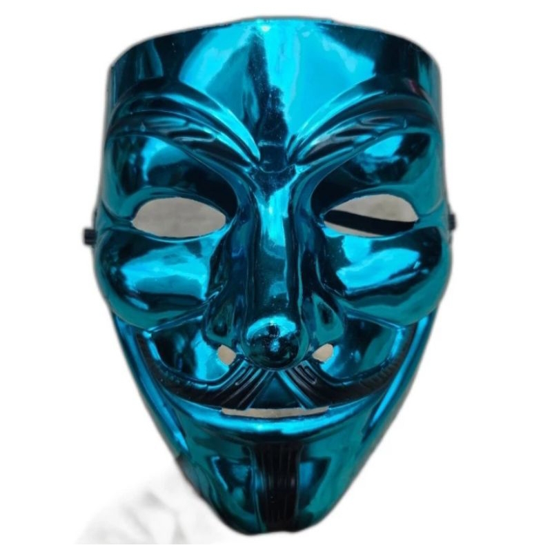 Topeng Anonymous Blue Topeng Hacker Vendetta