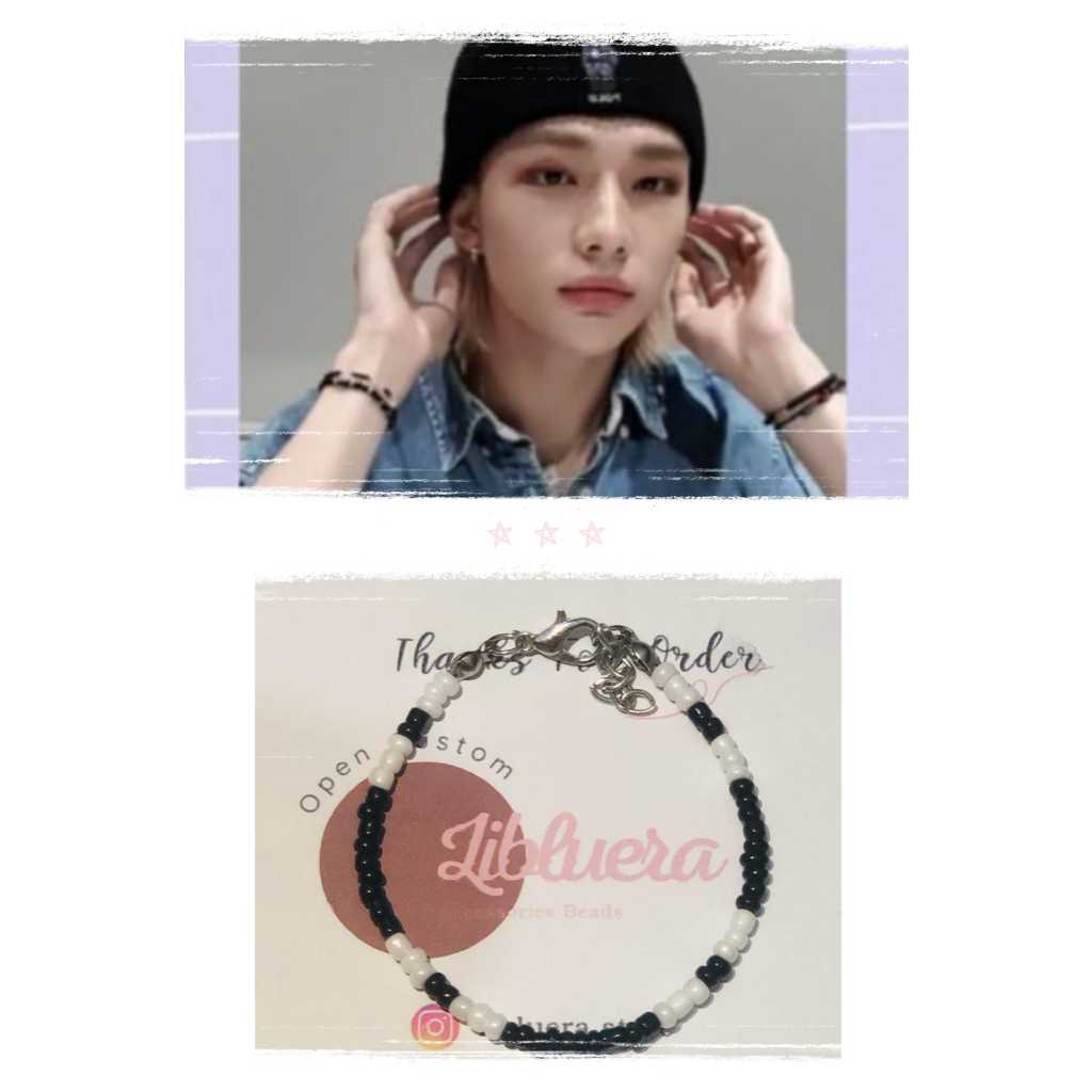 Gelang Hyunjin Straykids| Bracelet Beads Hyunjin Kpop
