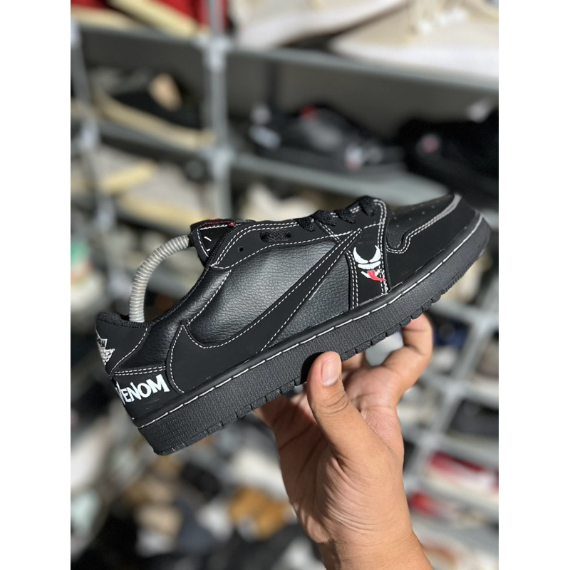 Travis Scott x Air Jordan x Venom 1 Retro Low OG SP 'Black Phantom'