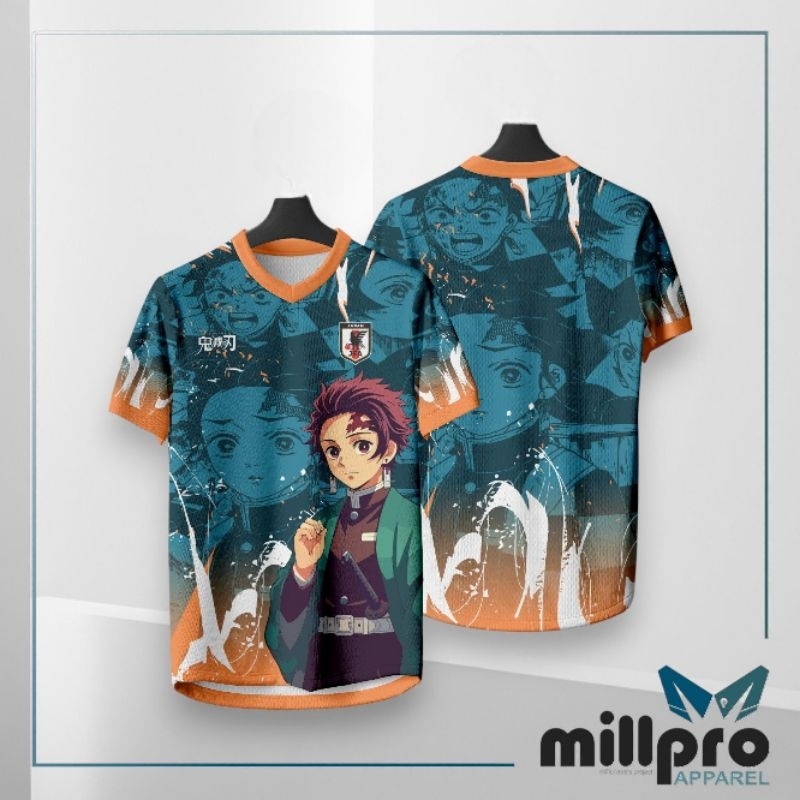 Jersey Jepang X Demon Slayer Tanjiro Kamado