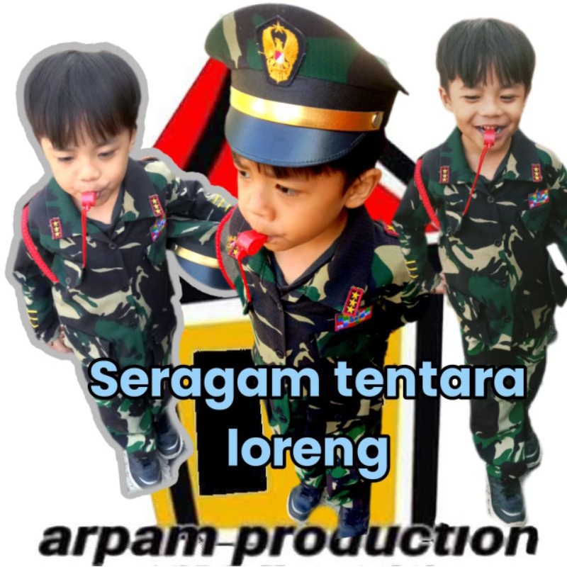 seragam tentara anak