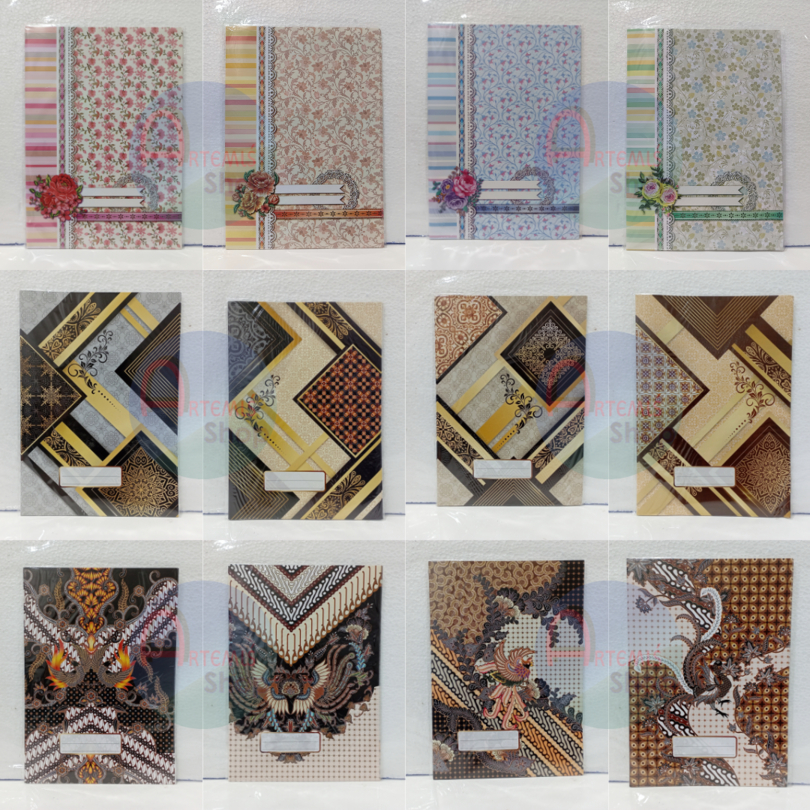 

Sampul Buku Kertas Boxy / Big Boss SIMPATY Batik / Ornament / Pattern 1 Pak Isi 20 Lembar