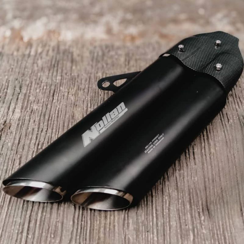 Nollan Vandinest doble muffler silincer knalpot inlet 50 original