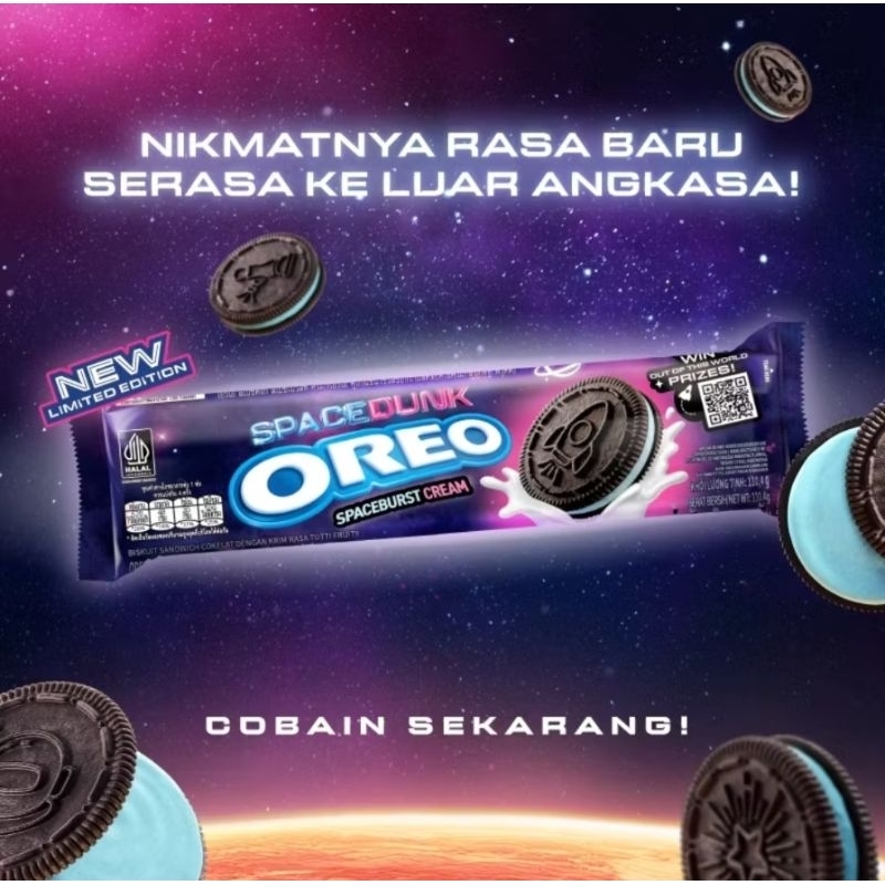 

Oreo Spaceburst Cream 110,4gr - Edisi Space Dunk