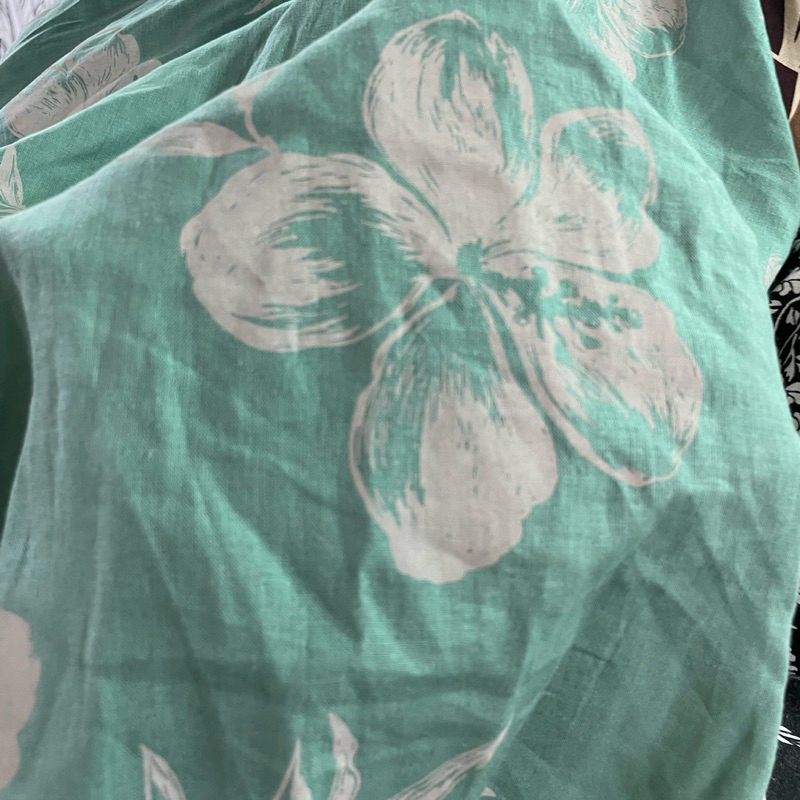 kain katun linen - kain katun linen motif bunga impor - kain katun linen original - kain katun linen