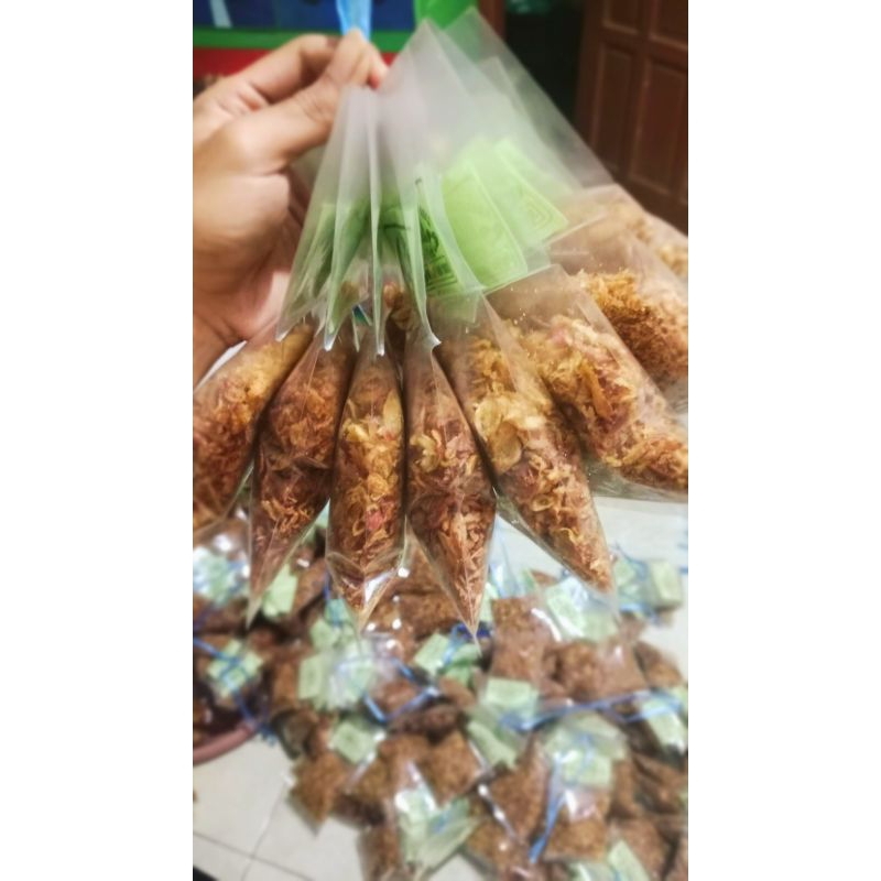 

Bawang Goreng Merah Asli Per Ikat isi 10 pcs 45gr/pcs