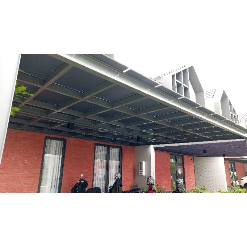 Kacafilm kanopi kaca sandblast kanopi