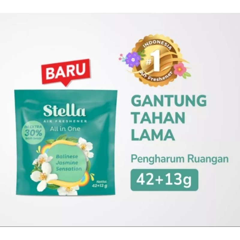 Stella Pengharum Ruangan Gantung Balinese Jasmine Sensation 42 + 13 g