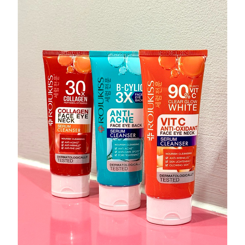 ROJUKISS Facial Wash Serum Cleanser Pencuci Muka Mix Variant Original