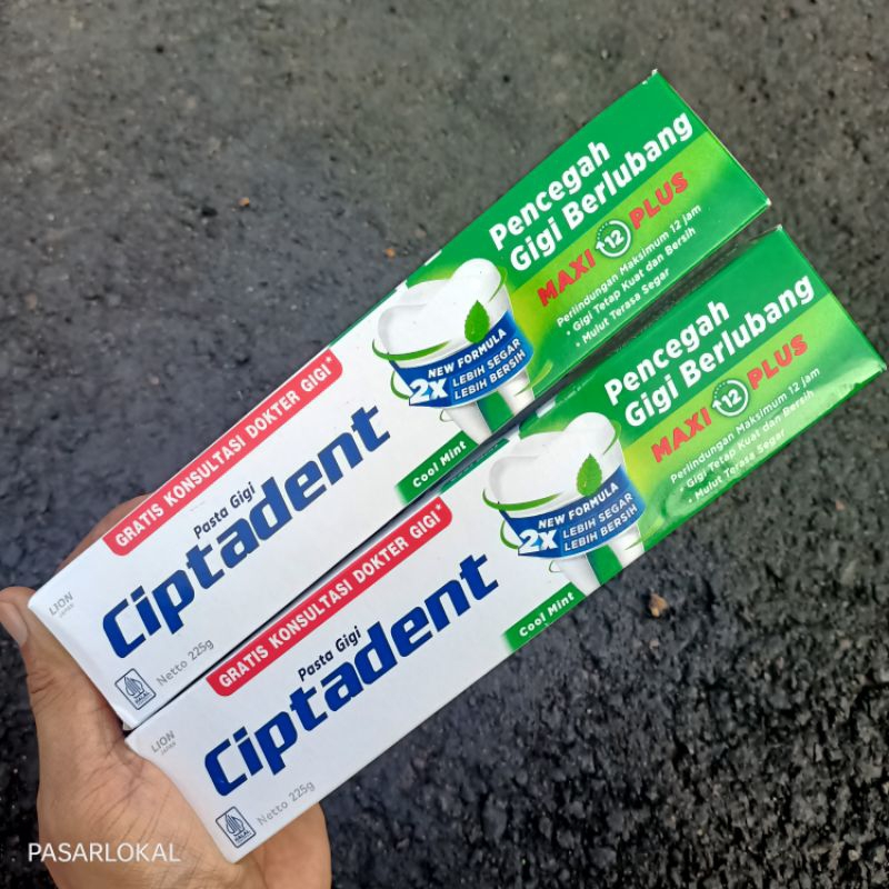 Pasta gigi ciptadent 225g/Ciptadent/Ciptadent 225g