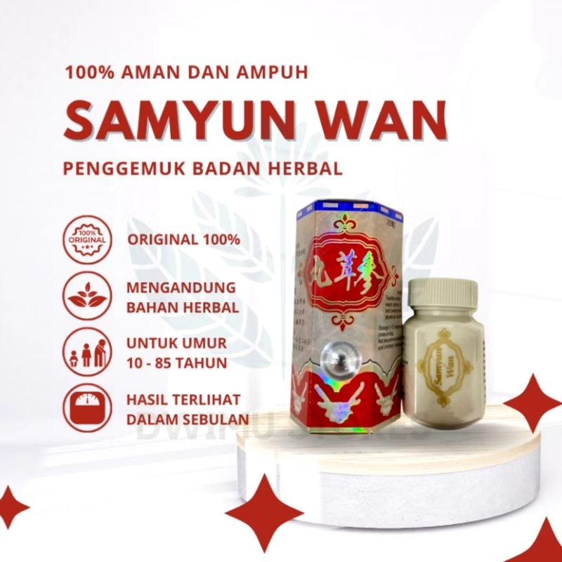 Samyun Wan suplemen penggemuk badan menambah nafsu makan bpom herbal