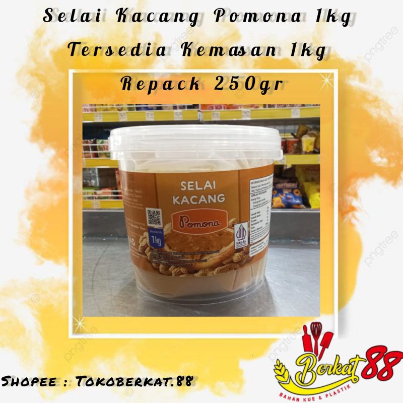 

SELAI KACANG POMONA 1KG TERSEDIA KEMASAN REPACK 250GR