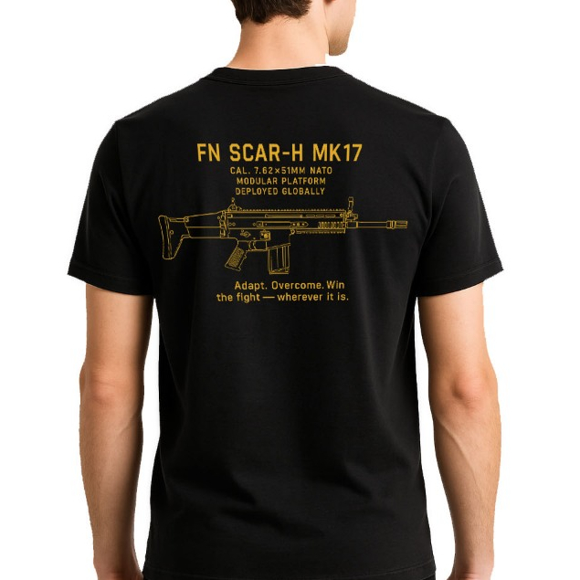 RSA Kaos Tactical Scar-H - Baju Taktikal Pria Army -  Combed 24s Premium -  TNI Polisi Brimob