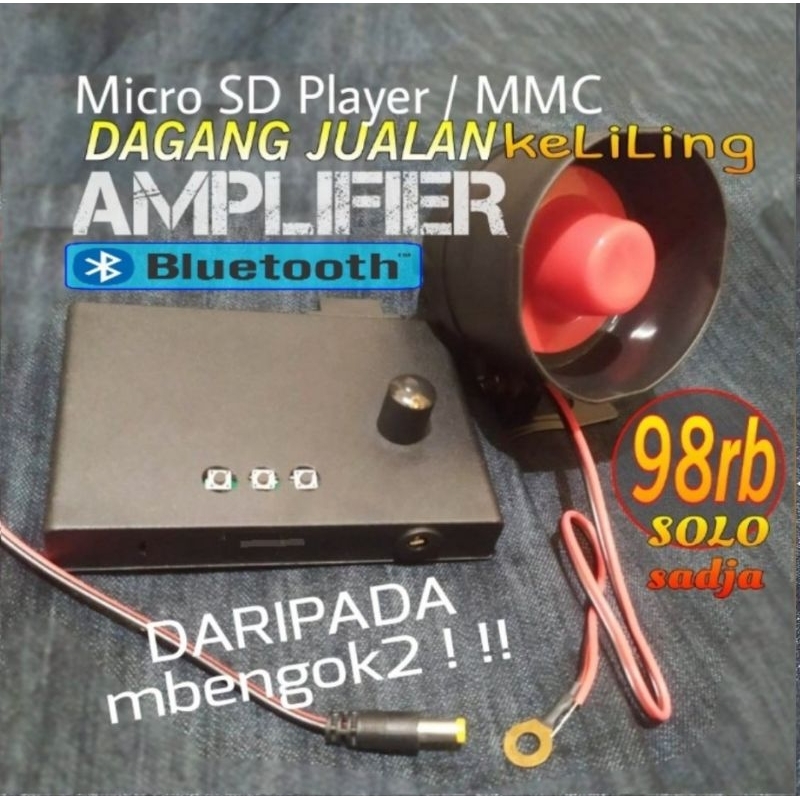 Toa speaker speker spiker pengeras suara Jualan dagang keliling plus amplifier mp3 bluetooth