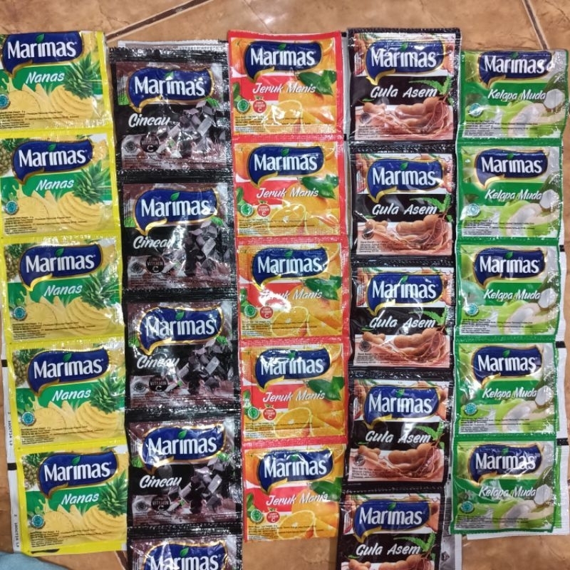 

Marimas Minuman Serbuk 1 Renceng isi 10 sachet