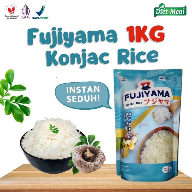 

Beras Porang shirataki FUJIYAMA berat 1 KG