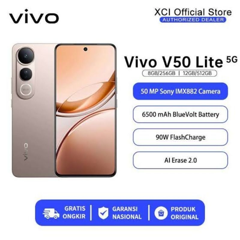 Vivo V50 Lite 5g Ram 12/512 Gb Garansi Resmi Vivo New