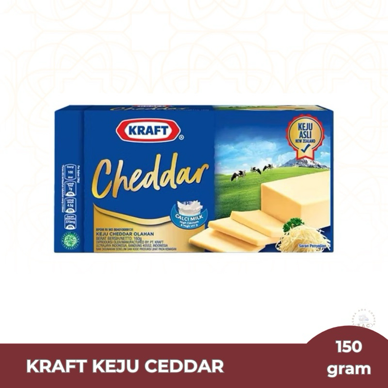 

KRAFT CHEESE CHEDDAR BLOCK 150 GR - KEJU KRAFT