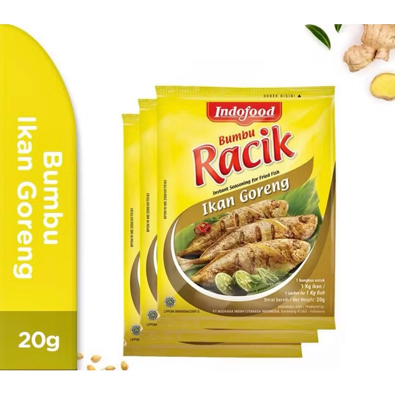

(10pcs)racik ikan, marinasi ikan, penyedap masakan