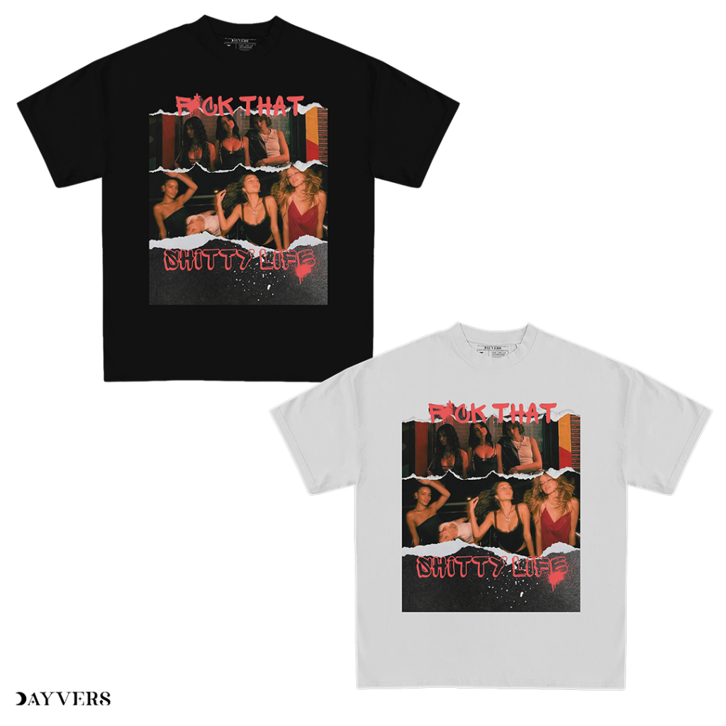 Dayvers - Boxy & Oversize Tshirt Fvck Life