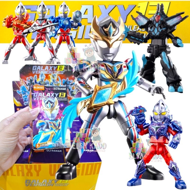 Blokees Ultraman Vol 13 Galaxy Version 13 Harga 1 Pcs Gacha Karakter Ultraman Arc / Trigger Truth / 