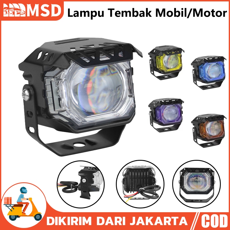 LAMPU LED TEMBAK LASER LAMPU TEMBAK SQL SUPER BRIGHT 20 WATT LAMPU Colorful PutihKuning TEMBAK MOTOR