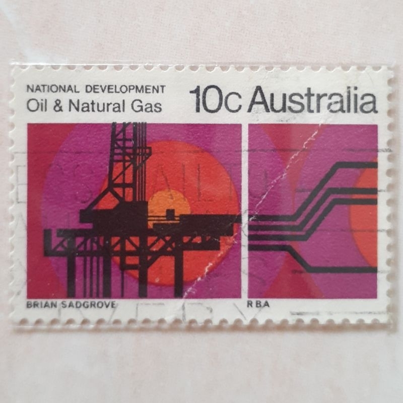 

Perangko Australia National Development (1st series) (Oil & Natural Gas) Tahun 1970