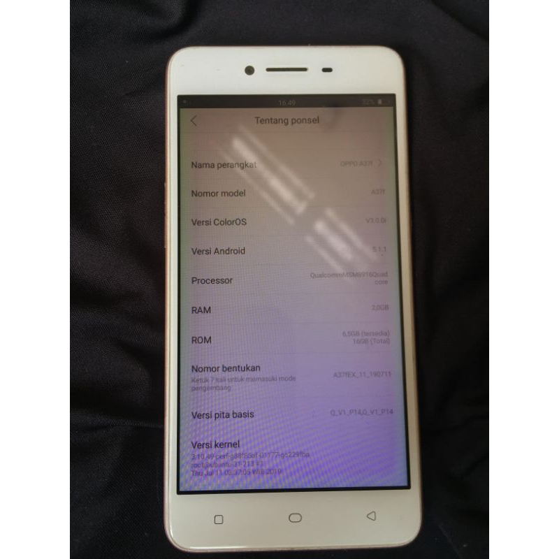 Hp OPPO A37F second