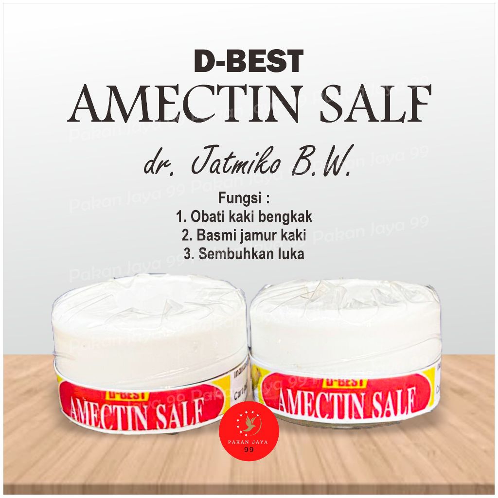 READY AMECTIN SALF DRH JATMIKO KRIM OBAT OLES KAKI BURUNG BUBUL LUKA PATAH BOROK URAT MERAH BENGKAK